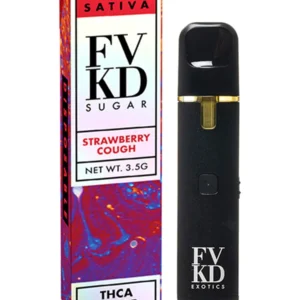 Strawberry Cough FVKD Exotics THC-A Sugar Disposable Vape 3.5G