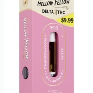 Strawberry Cough Mellow Fellow Classic Delta 8 Vape Cartridge 1ml