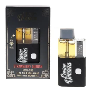 Strawberry Durban Caviar Dreams Live Diamond Blend THCA+THCP Disposable 6MG