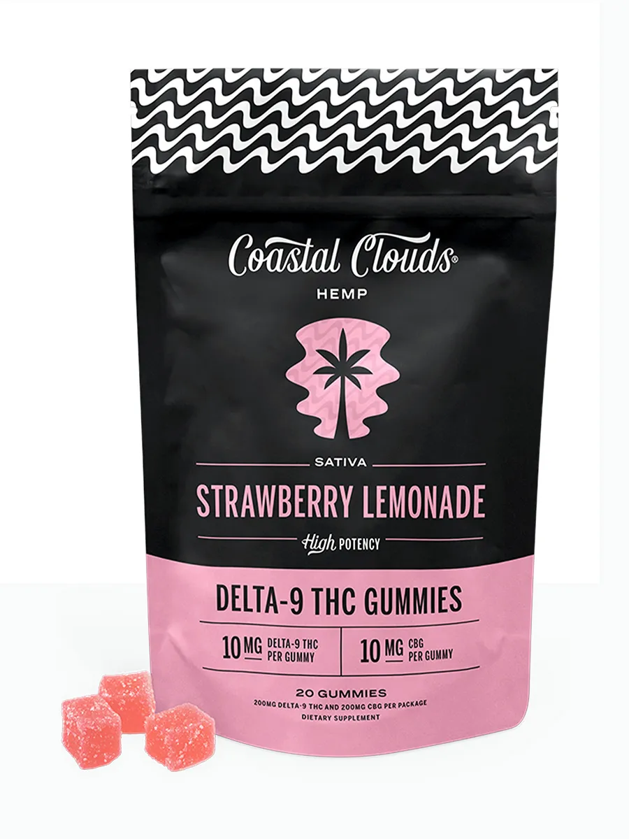 Strawberry Lemonade Coastal Clouds Delta 9 Gummies 20ct