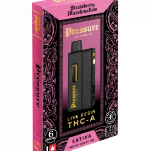Strawberry Marshmallow Pressure THC-A Live Resin Vape 6G