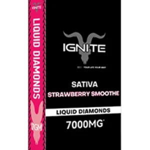 Strawberry Smoothe Ignite Liquid Diamonds Disposable 7000mg