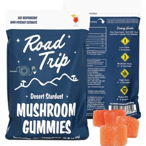 Sunset Punch Road Trip Desert Stardust Magic Mushroom Vegan Gummies 8ct 28G