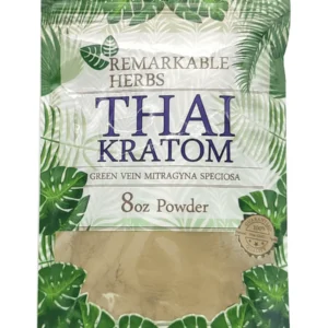 Thai Green Vein Remarkable Herbs Kratom Powder 20oz Bag