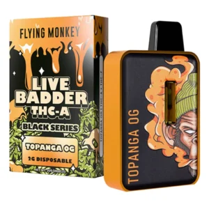 Topanga OG Flying Monkey Live Badder THCA Black Series Disposable 2G