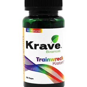 Trainwreck Krave Botanicals Kratom Capsules 75ct