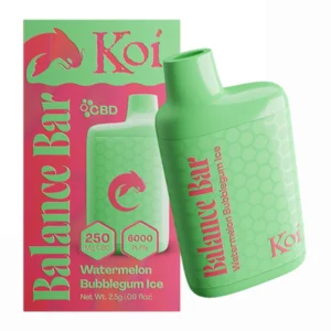 Watermelon Bubblegum Ice KOI Balance Bar CBD 6000 Puffs Disposable Vape