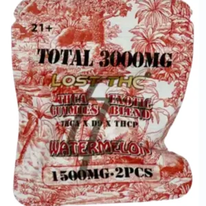 Watermelon Lost THC THCA x D9 x THCP Gummies 3000MG