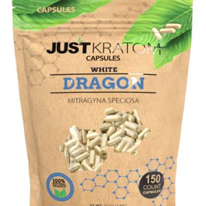White Dragon Just Kratom Mitragyna Speciosa Capsules 150ct