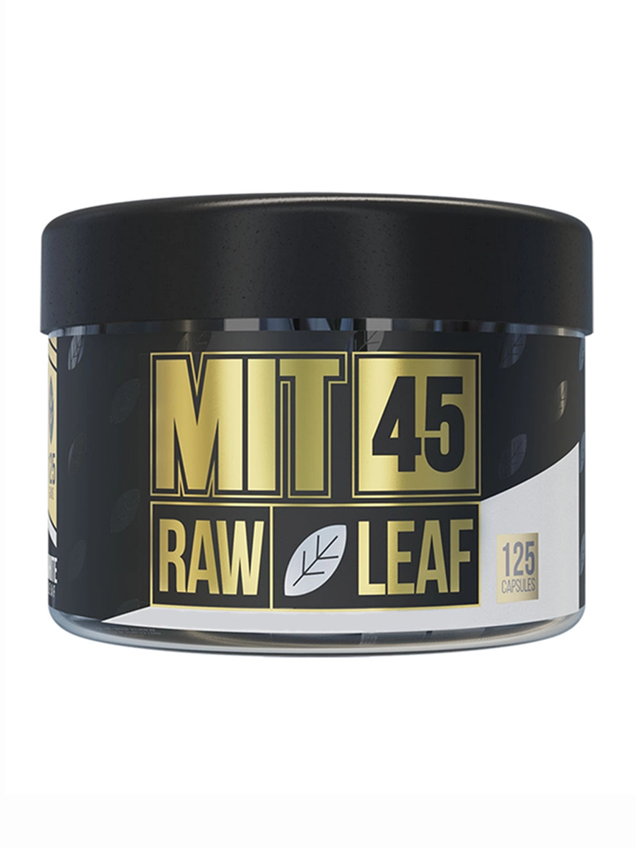 White Raw Leaf MIT 45 Kratom Capsules 125ct