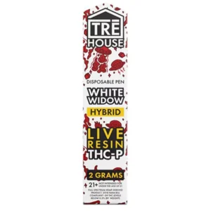 White Widow Tre House Live Resin THC-P Vape 2G