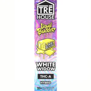 White Widow Tre House THC-A Live Resin Liquid Budder Vape Pen 2G