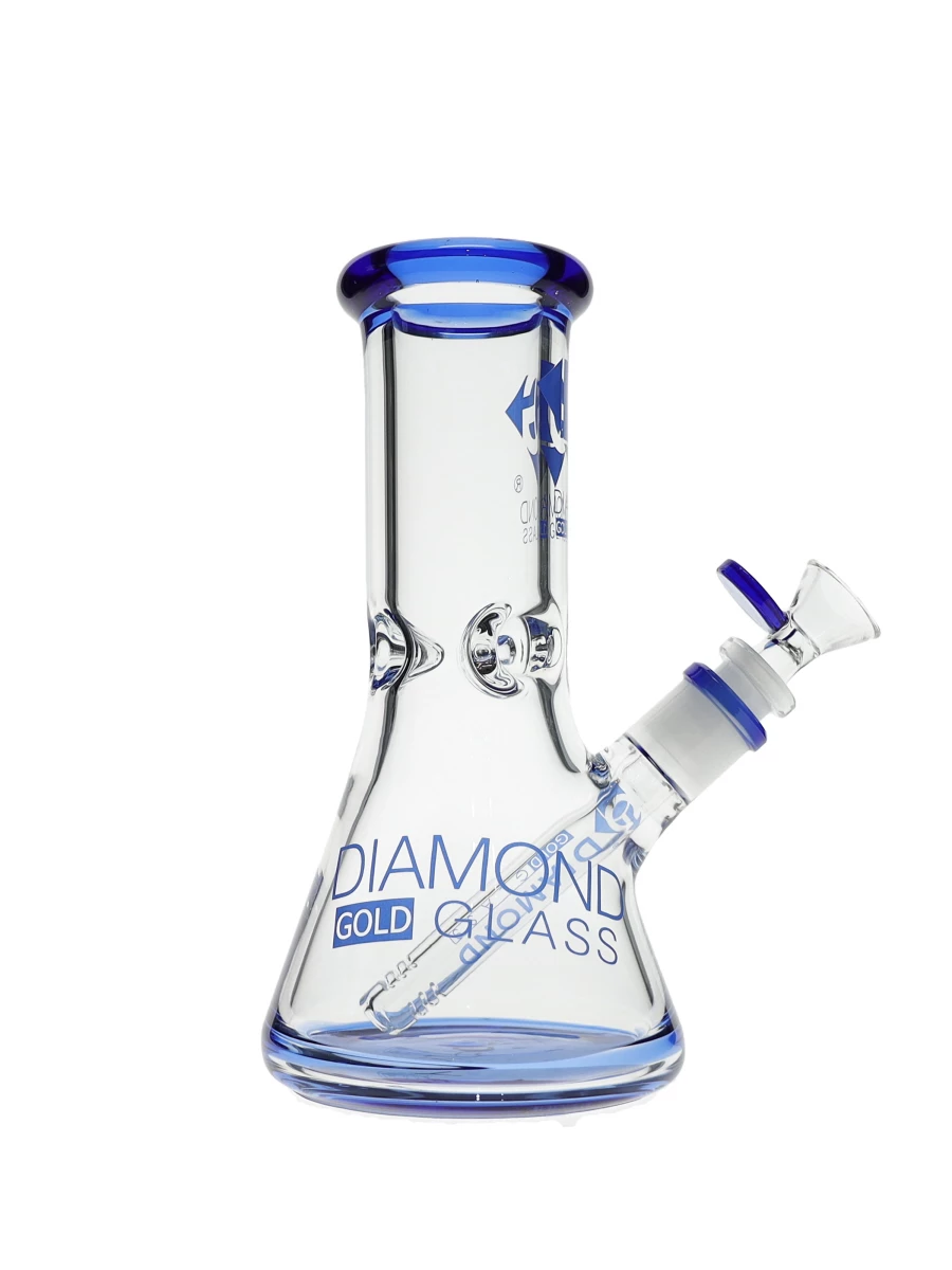 8″ Hitter No Perc Beaker Water Pipe by Diamond Glass - Image 5