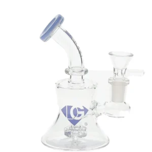 6″ Showerhead Perc Mini Dab Rig by Diamond Glass