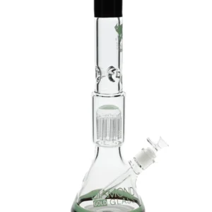 17″ Double Tone Tree Perc Beaker Water Pipe by Diamond Glass