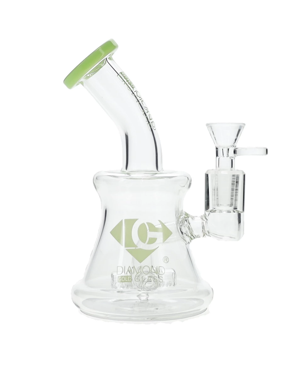 7″ Cross Percolator Dab Rig by Diamond Glass