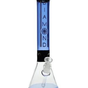 18″ Khiva No Perc Beaker Water Pipe by Diamond Glass