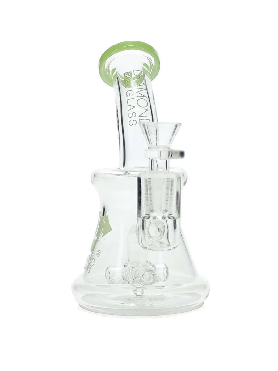 7″ Cross Percolator Dab Rig by Diamond Glass - Image 2