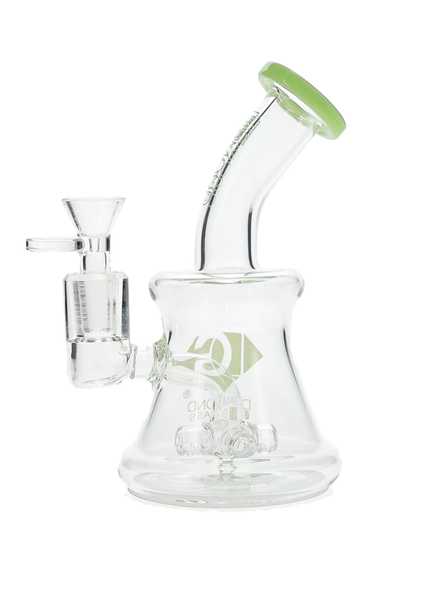 7″ Cross Percolator Dab Rig by Diamond Glass - Image 3