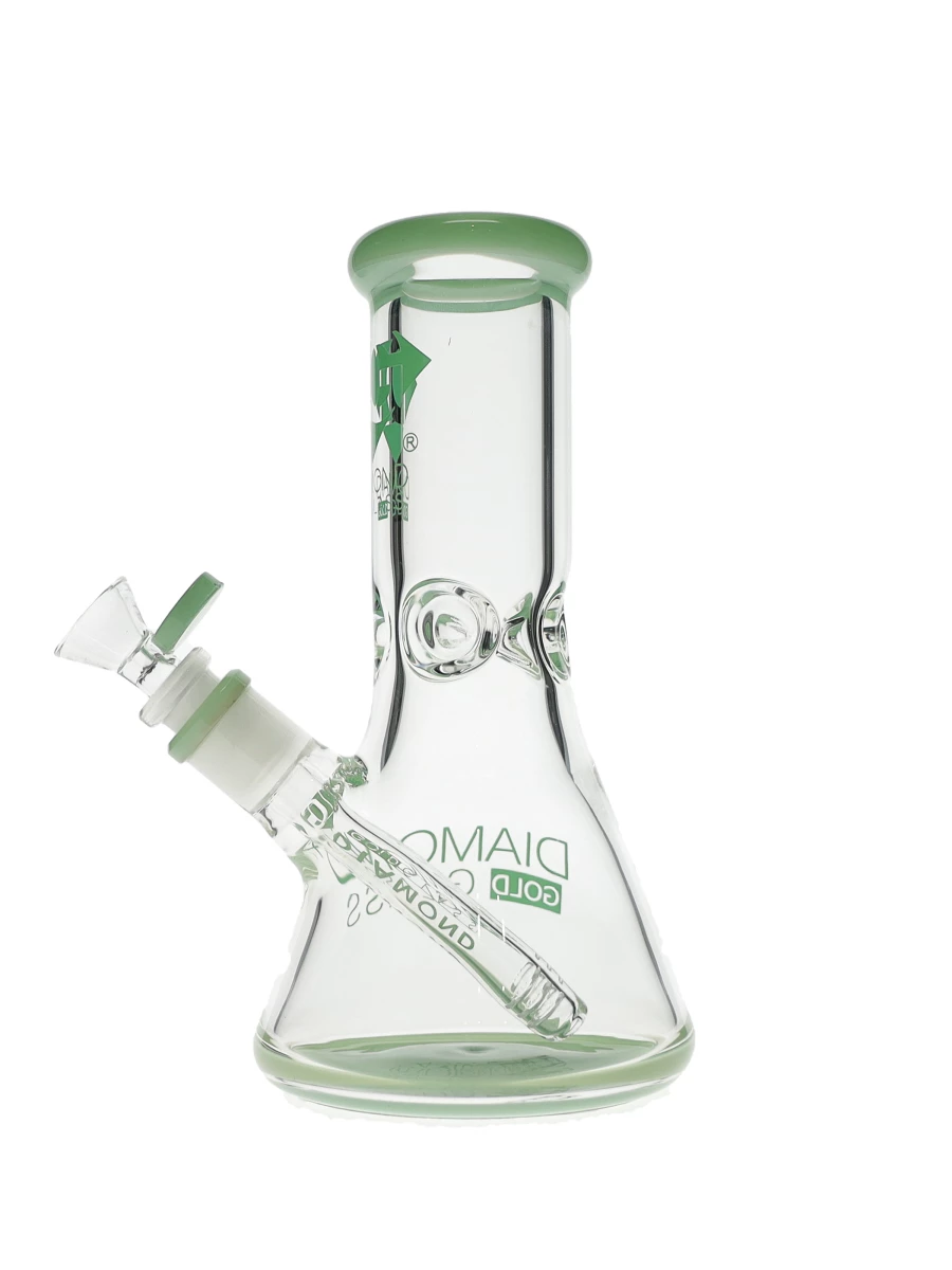 8″ Hitter No Perc Beaker Water Pipe by Diamond Glass - Image 3