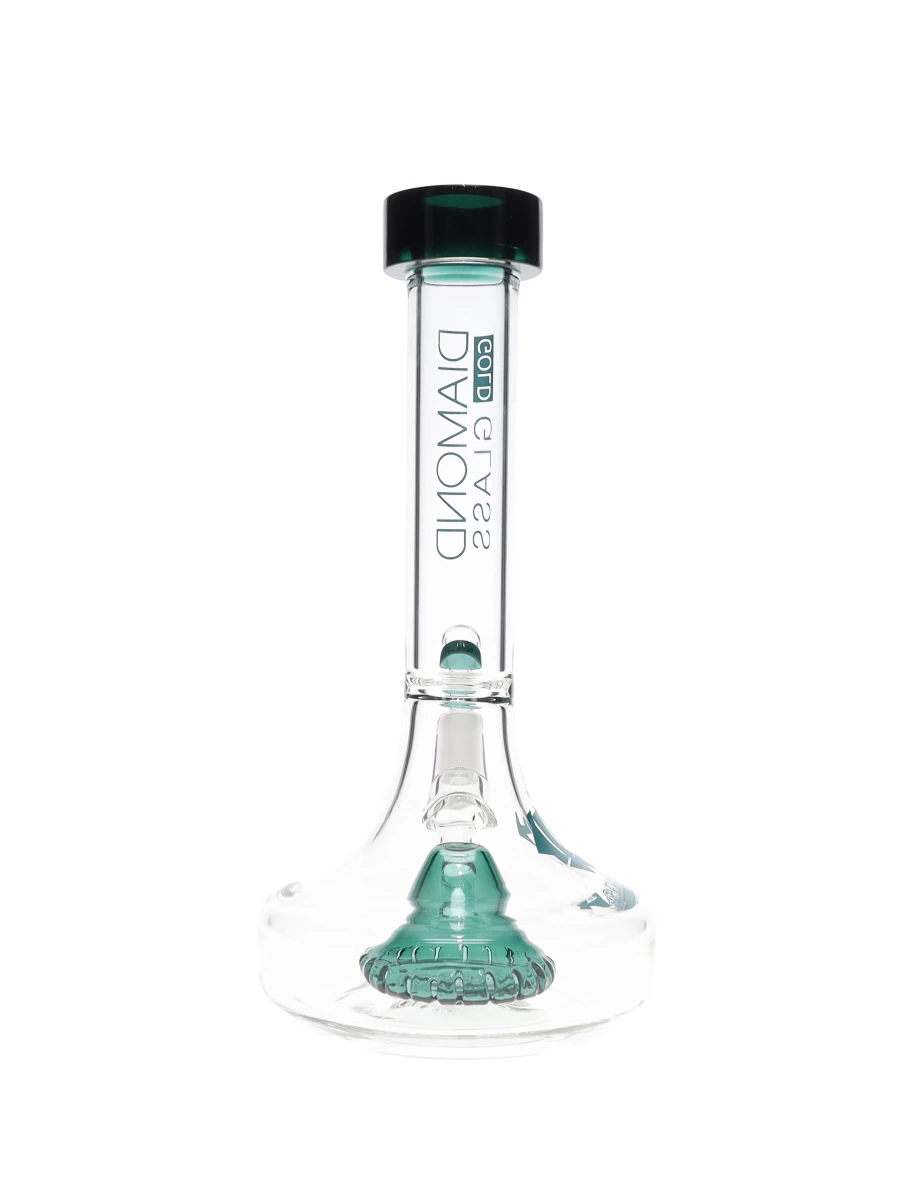 9″ Hookah Mini Beaker Perc Water Pipe by Diamond Glass - Image 4