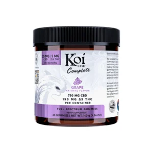 Grape Koi Full Spectrum CBD + D9 Gummies 750mg