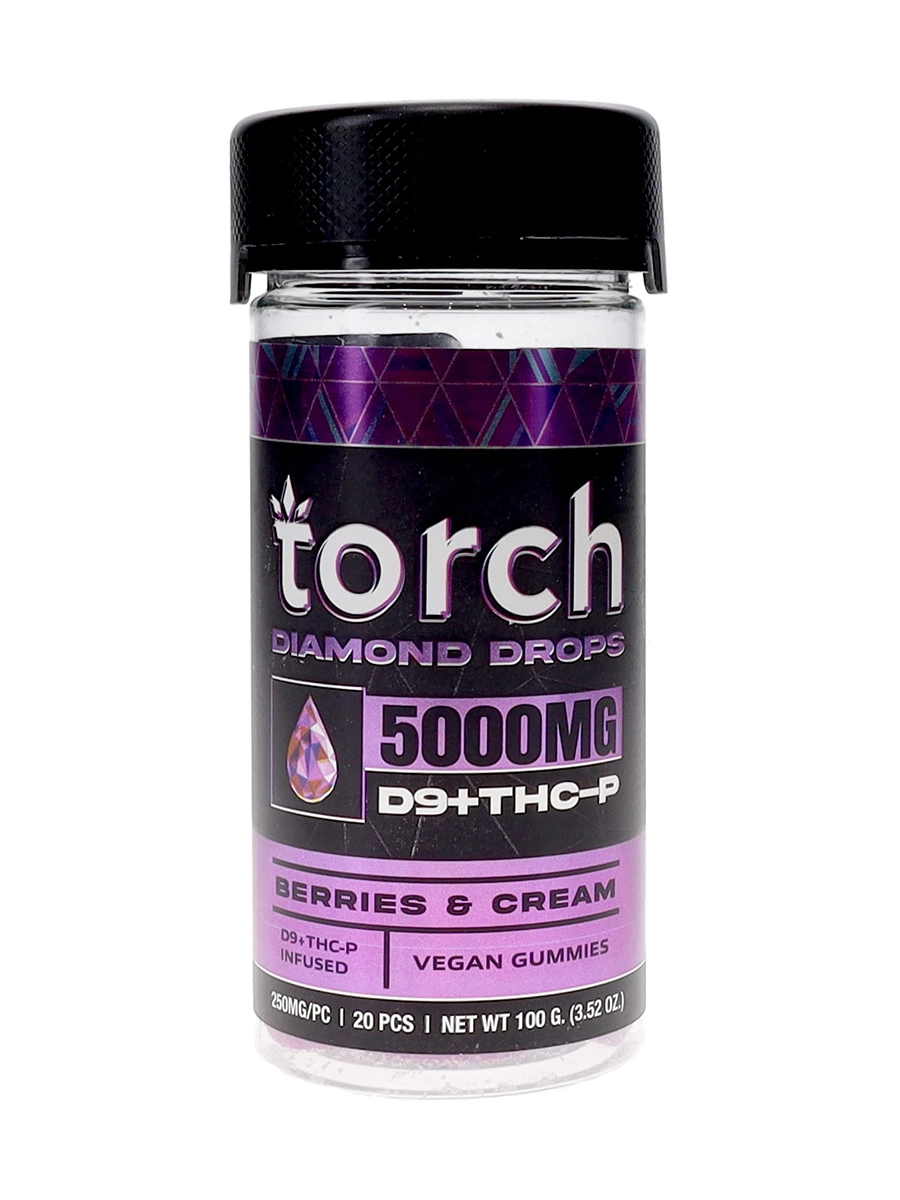 Berries & Cream Torch Diamond Drops Gummies 5000mg