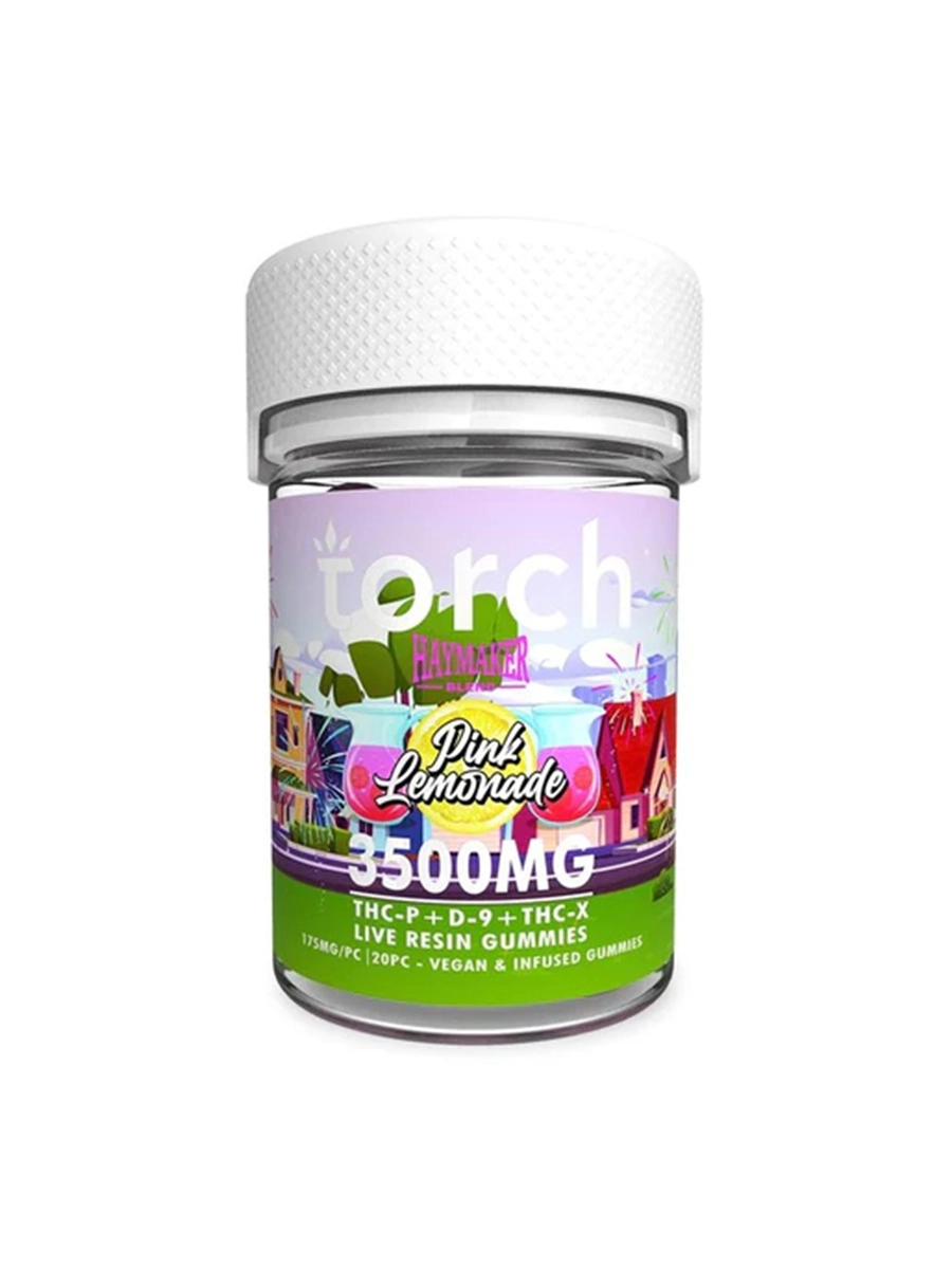 Pink Lemonade Torch Haymaker Blend Live Resin Gummies 3500mg