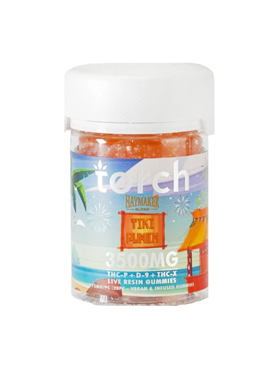 Tiki Punch Torch Haymaker Blend Live Resin Gummies 3500mg